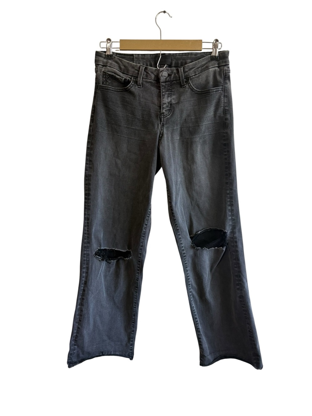 Buckle Black Sz 28 Fit No. 53 Black Wide Leg Jeans Distressed Relaxed Baggy